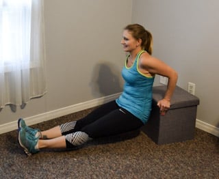 Don’t just put your feet up – your living-room ottoman is all you need to workout your whole body! Ottoman workout exercises to do at home