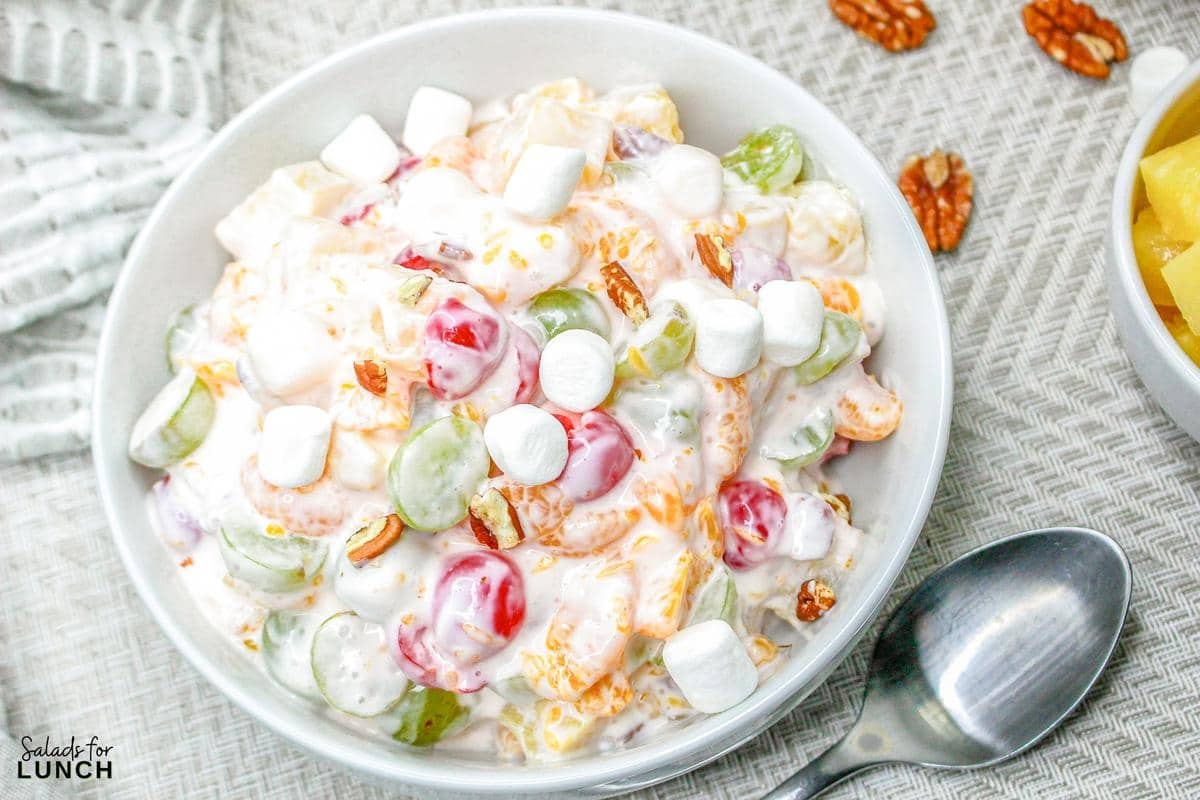 Grandma's Ambrosia Salad without Coconut - Ambrosia Salad with No Coconut Salad Recipe 7 Ambrosia Salad with No Coconut Salad Recipe 7 - Enjoy a tropical twist with this Ambrosia Salad without Coconut – a creamy, fruity delight perfect for any occasion. No coconut, all flavor!