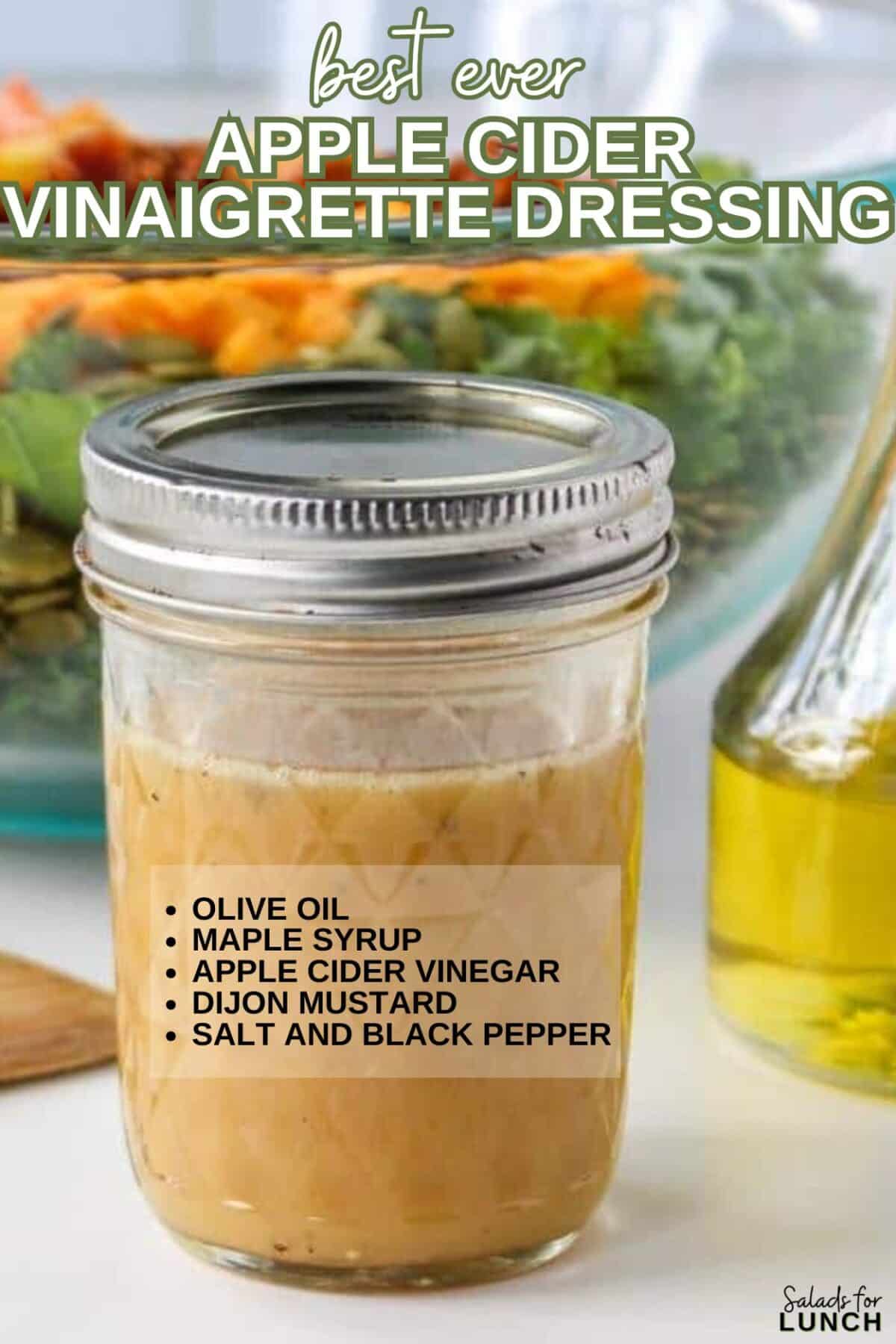 APPLE CIDER VINAIGRETTE - This quick and easy Kale and Apple Salad with Apple Cider Vinaigrette is not just a feast for the taste buds but also a celebration of wholesome goodness. Perfect for those busy days when you crave a healthy and satisfying meal without sacrificing on flavor.