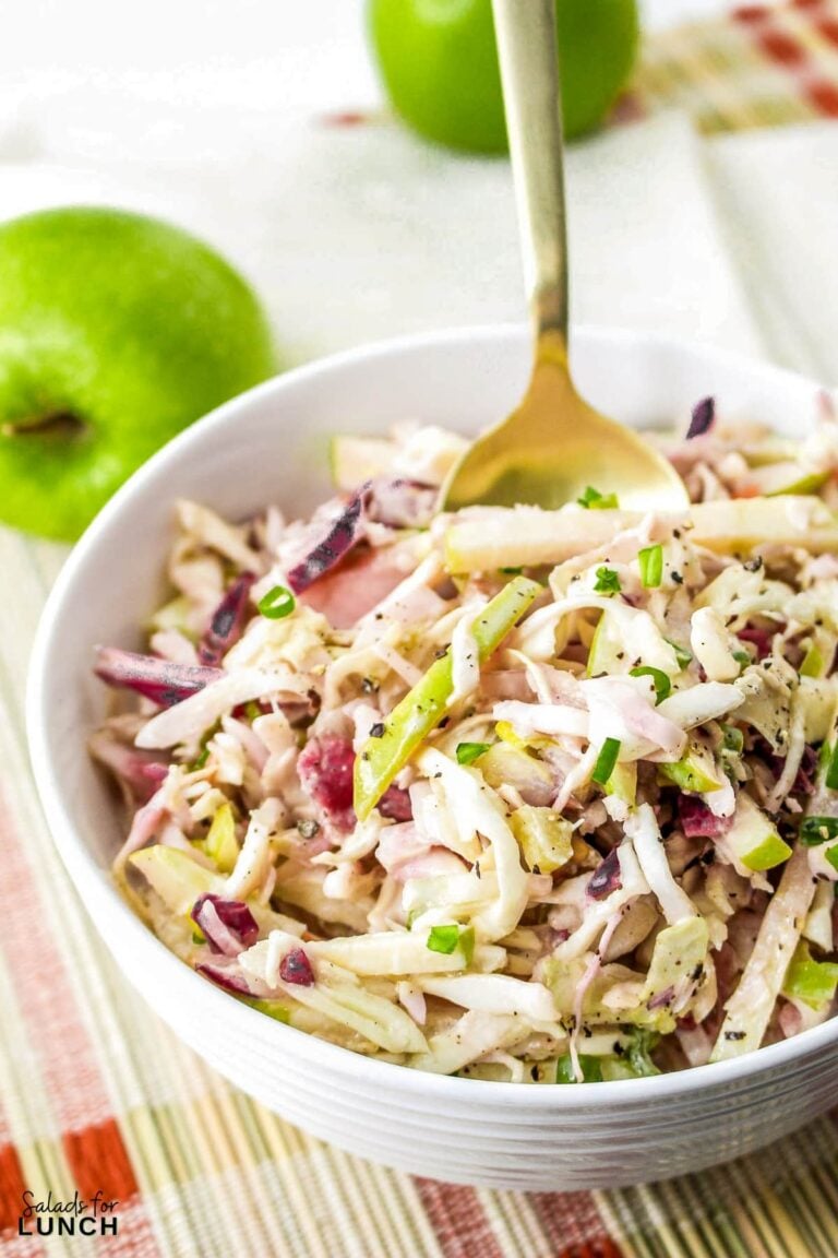 Sweet and Tangy Apple Coleslaw Salad
