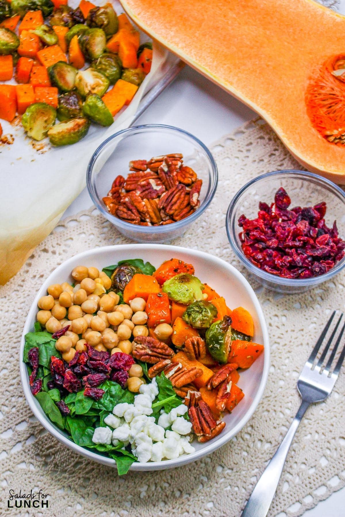 Autumn Harvest Quinoa Power Bowl with Maple Balsamic Dressing