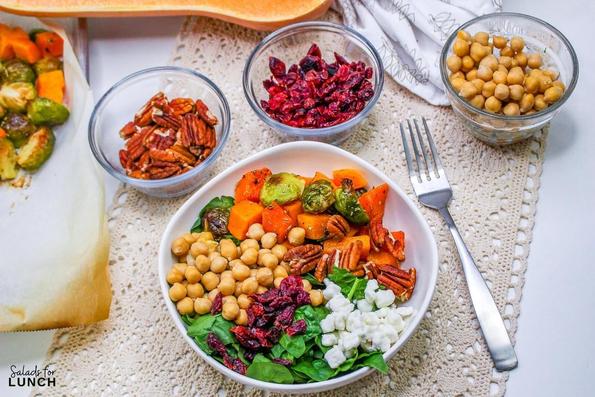 Autumn Grain Bowl Recipe 8 - Indulge in autumn's bounty with our Autumn Harvest Quinoa Power Bowl featuring roasted veggies, protein-packed quinoa, and a sweet maple balsamic dressing—a delicious and nutritious seasonal delight!
