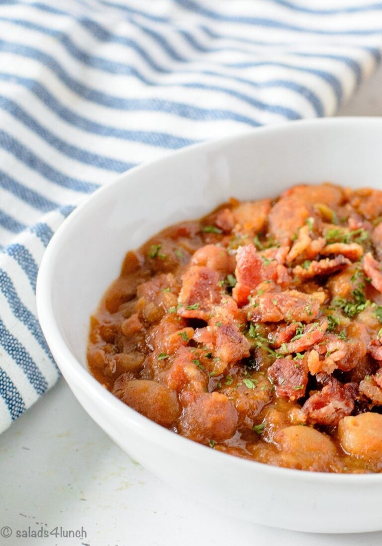 Slow Cooker Bacon and Bean Soup