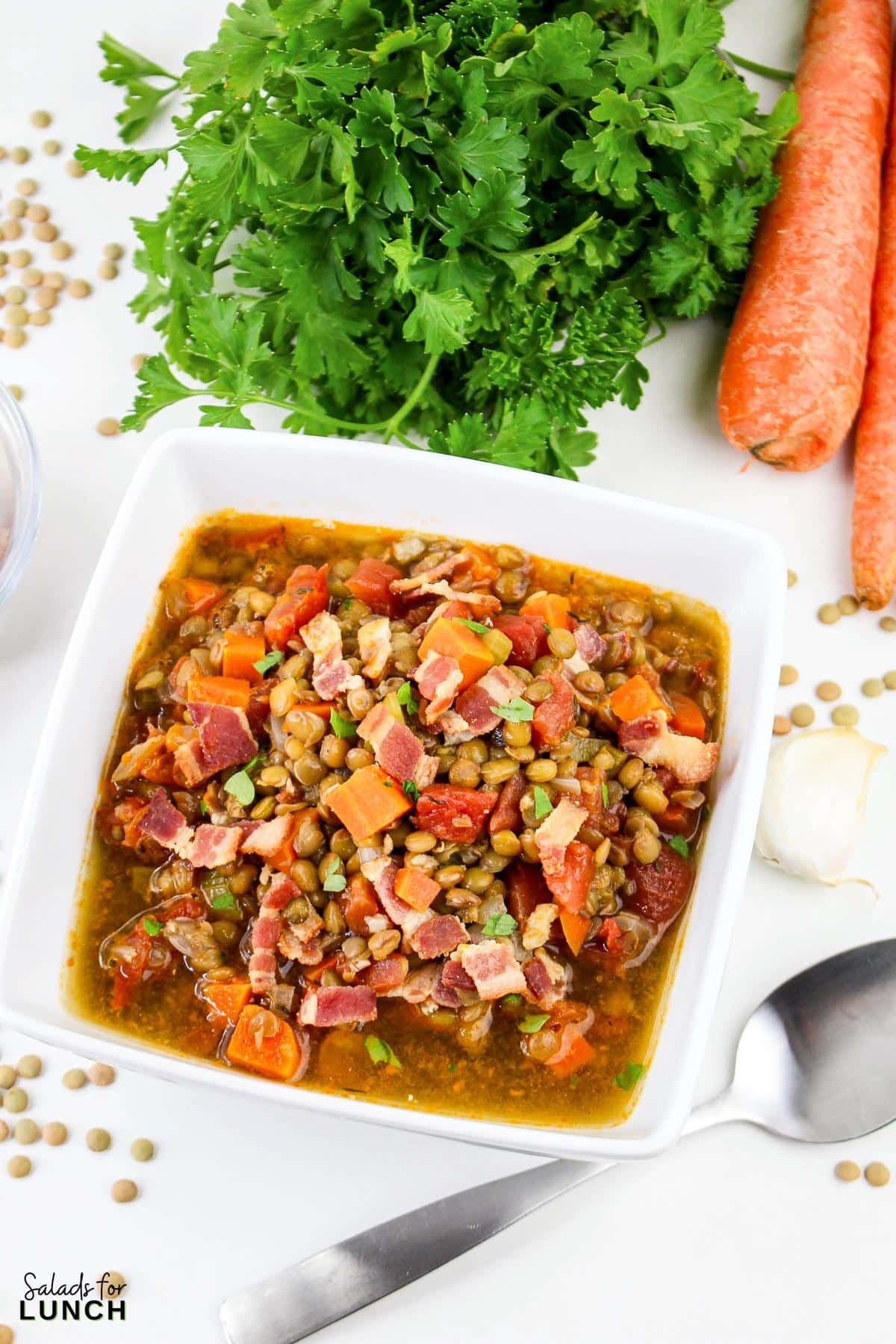 Bacon Lentil Soup Recipe 26 - This hearty, and easy Bacon Lentil Soup recipe combines the smokiness of bacon with the earthy flavor of lentils for a satisfying and nutritious meal. Perfect for a cozy evening, this soup is both flavorful and filling.