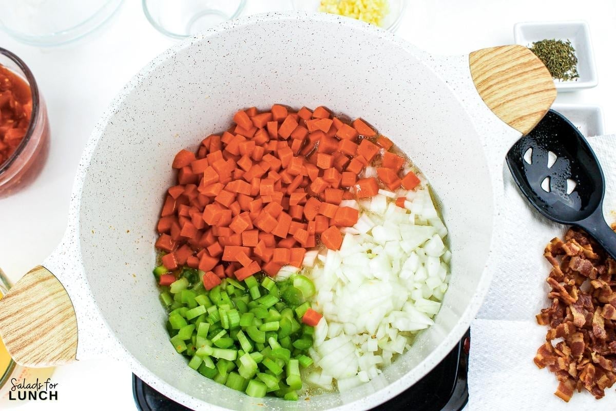 Bacon Lentil Soup Recipe 5 - This hearty, and easy Bacon Lentil Soup recipe combines the smokiness of bacon with the earthy flavor of lentils for a satisfying and nutritious meal. Perfect for a cozy evening, this soup is both flavorful and filling.