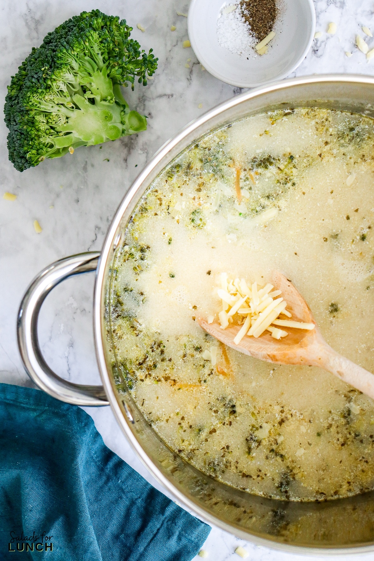 Broccoli Cheddar Soup Recipe 13 - With its creamy texture, cheesy flavor, and hearty ingredients, this One Pot Broccoli Cheddar Soup recipe is a winner in every way. Whether you're looking for a quick and easy lunch or a comforting dinner option, this soup has you covered. So why not whip up a batch today and treat yourself to a bowl of warm and satisfying goodness? Your taste buds will thank you!