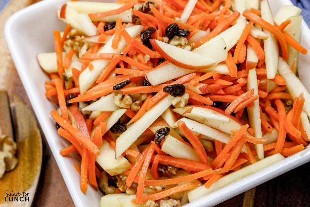 Carrot Raisin Salad with Apples Recipe 17 - We’ve rounded up 26 of the best spring salads to help you make the most of April’s freshest fruits and veggies. Whether you’re craving something light and refreshing or hearty and satisfying, there’s a salad here for every taste.