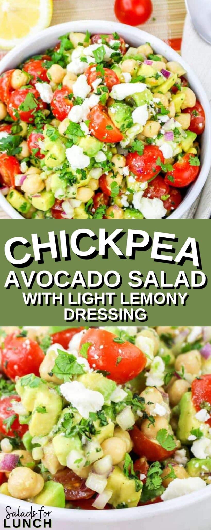 Chickpea Avocado Salad Recipe scaled - This Chickpea Avocado Salad with Light Lemon Dressing salad is not only super easy to whip up but also bursting with fresh flavors and wholesome ingredients. Whether you're looking for a quick lunch, a light dinner, or a tasty side dish, this Chickpea Avocado Salad is sure to hit the spot.