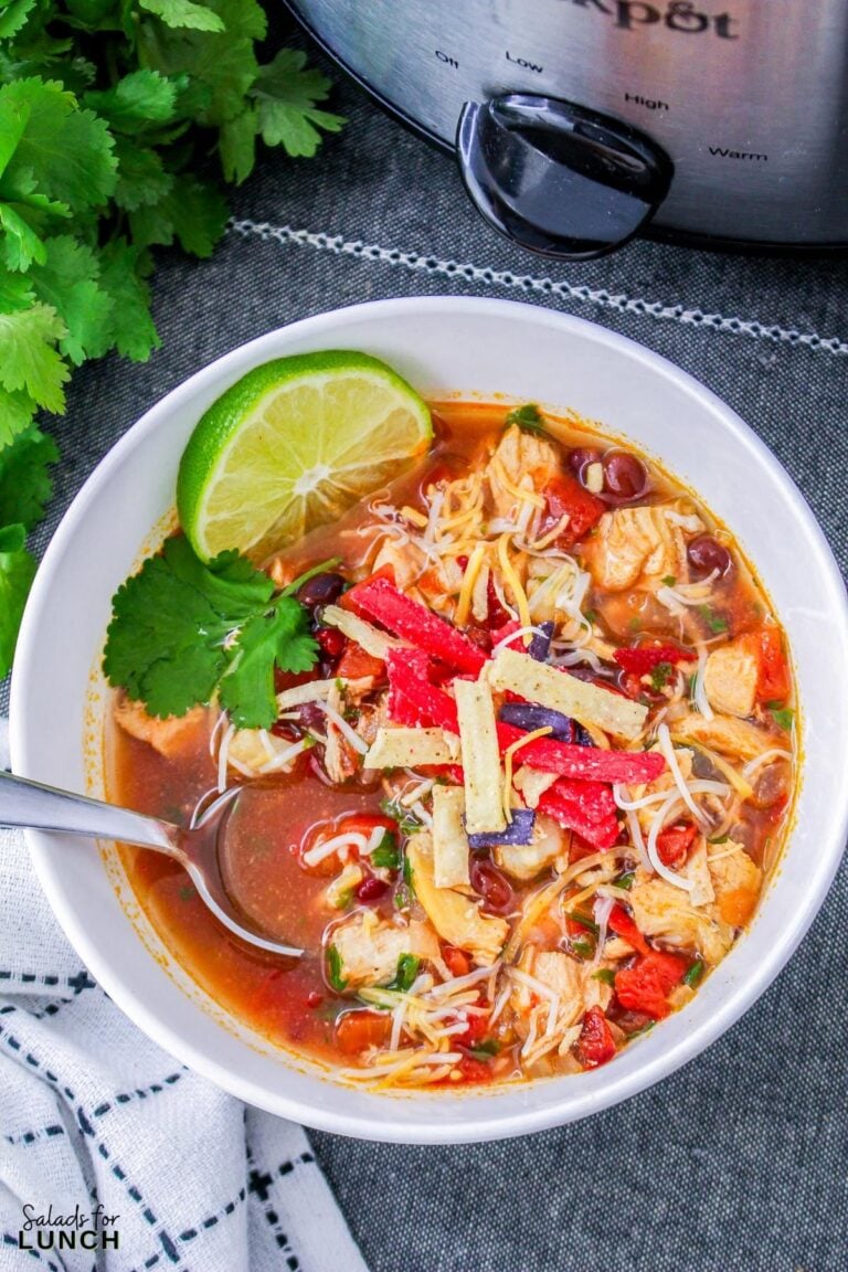 Crockpot Southwest Chicken Soup (Chili’s Copycat)