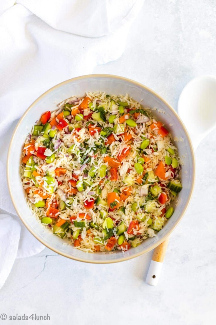 Cold Basmati Rice Salad 6 - These best salad recipes make eating colorful, fresh foods easy and delicious. I dug into my analytics and found that these are the top 10 salad recipes you've enjoyed over the past year. You have spoken, and the days of boring salad ideas are over!
