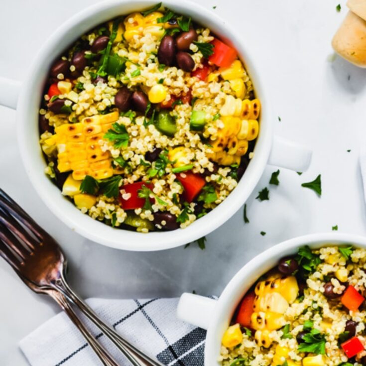 Corn and Black Bean Salad - These best salad recipes make eating colorful, fresh foods easy and delicious. I dug into my analytics and found that these are the top 10 salad recipes you've enjoyed over the past year. You have spoken, and the days of boring salad ideas are over!