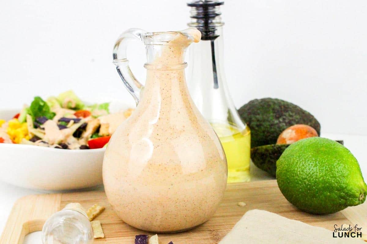 Creamy Southwestern Salad Dressing Recipe 34 - Discover a creamy, flavorful homemade Southwestern salad dressing that's simple to make. Perfect for burrito bowls, salads, or tacos!