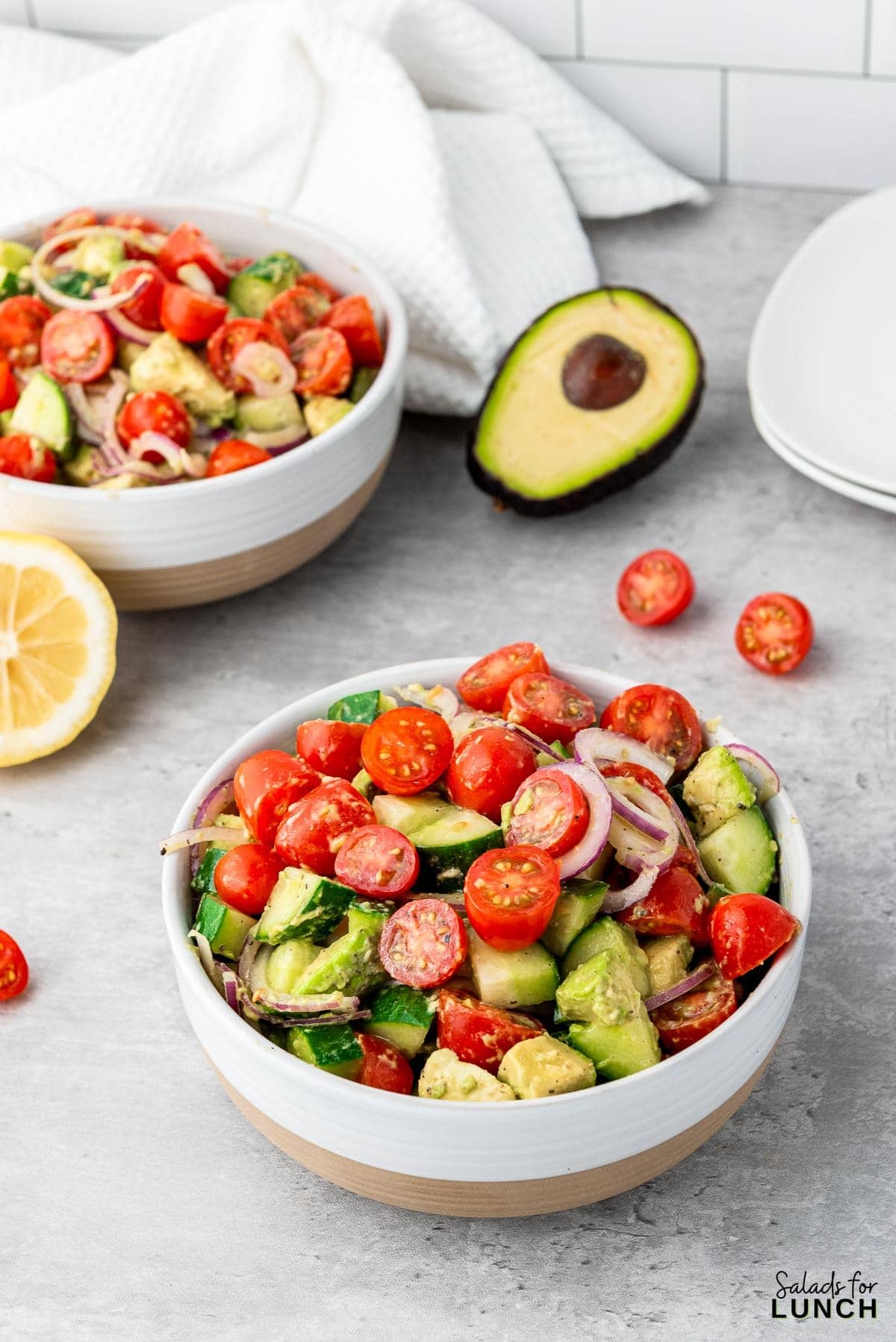 Cucumber Tomato Avocado Salad Recipe 11 - This Cucumber and Tomato Avocado Salad is a healthy side dish that’s packed with flavor, nutrients, and a refreshing crunch. Whether you’re short on time or just want to add a light and colorful dish to your table, this recipe is your go-to. Give it a try and enjoy a little slice of freshness in every bite!