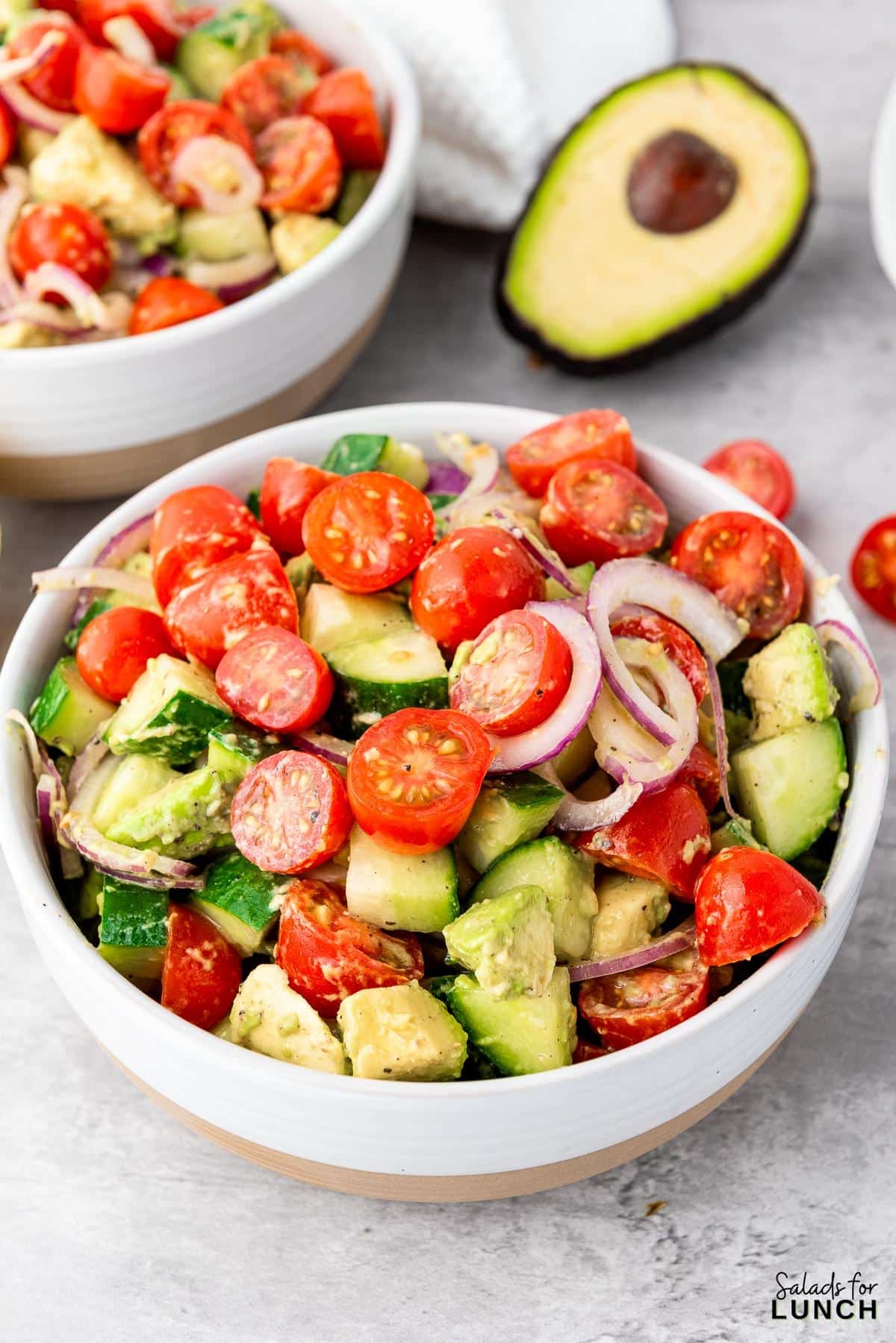 Cucumber Tomato Avocado Salad Recipe 13 - This Cucumber and Tomato Avocado Salad is a healthy side dish that’s packed with flavor, nutrients, and a refreshing crunch. Whether you’re short on time or just want to add a light and colorful dish to your table, this recipe is your go-to. Give it a try and enjoy a little slice of freshness in every bite!