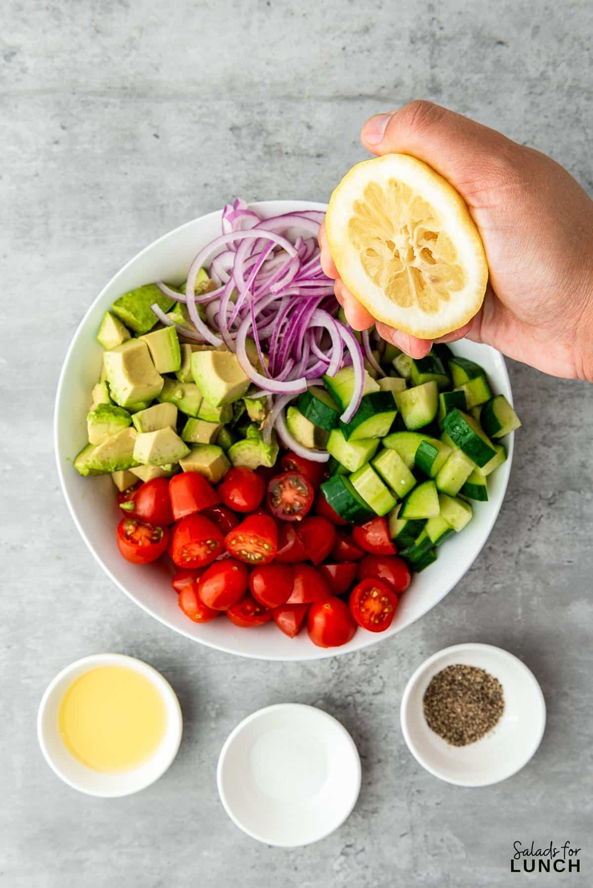 Cucumber Tomato Avocado Salad Recipe 7 - This Cucumber and Tomato Avocado Salad is a healthy side dish that’s packed with flavor, nutrients, and a refreshing crunch. Whether you’re short on time or just want to add a light and colorful dish to your table, this recipe is your go-to. Give it a try and enjoy a little slice of freshness in every bite!