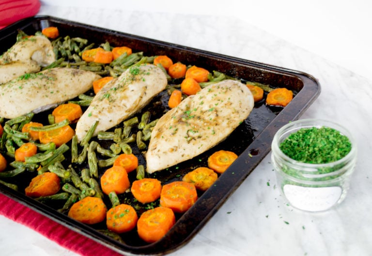 Sheet Pan Maple Dijon Chicken with Vegetables