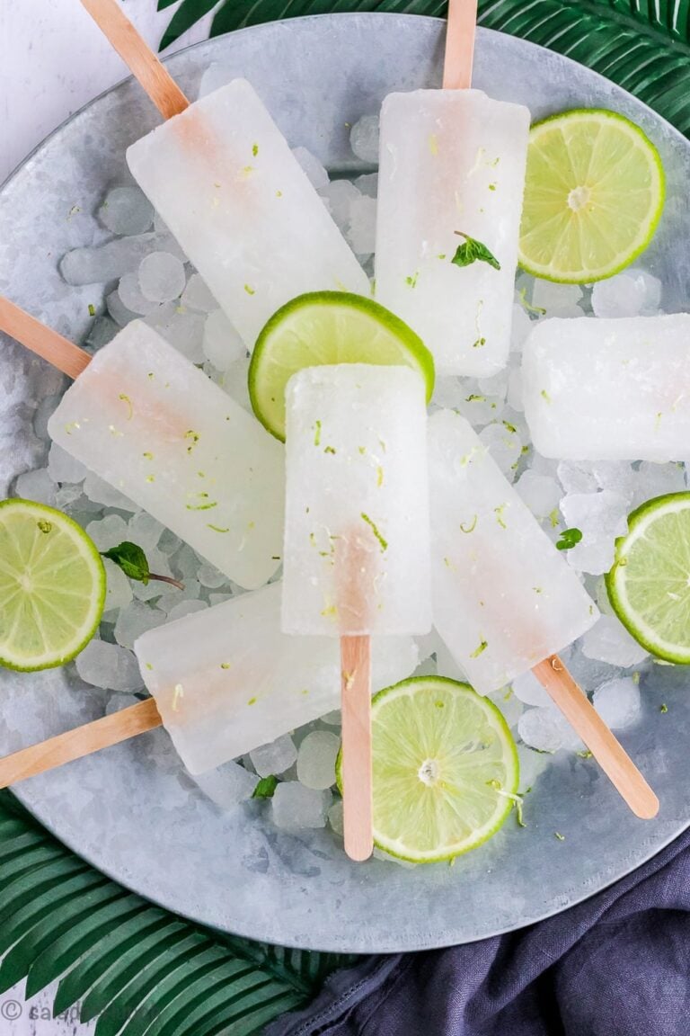 Fresh and Healthy Limeade Popsicles