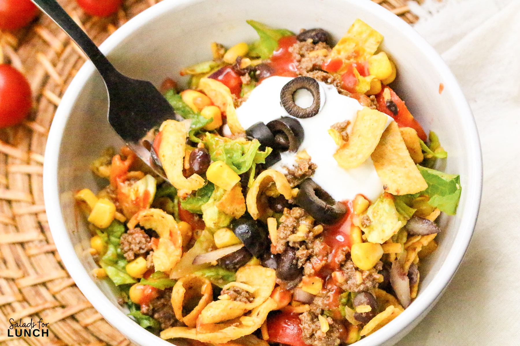 Frito Taco Salad Recipe 29 - Frito Taco Salad is a fun, flavorful, and easy dish that always gets rave reviews. Whether you're bringing it to a backyard BBQ, potluck, or just making it for a weeknight meal, it’s a guaranteed favorite. The combination of fresh ingredients, bold taco seasoning, and crispy Fritos makes every bite delicious. Give this recipe a try and watch it disappear in no time!