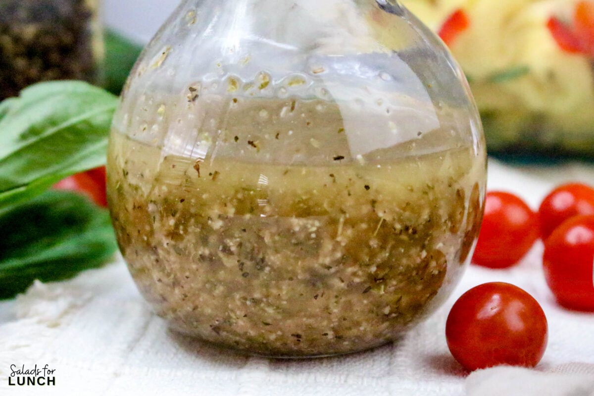 Greek Tortellini Pasta Salad Recipe 15 1 - Get ready for a game-changing dressing that will have you skipping the bottled stuff for good! This homemade Italian dressing is tangy, garlicky, and full of herbs, making it the perfect companion for crisp greens, pasta salads, or even as a marinade for chicken and veggies. With just a few simple ingredients, you can whip up a fresh and flavorful dressing in minutes—no preservatives, no weird additives, just pure, delicious goodness.