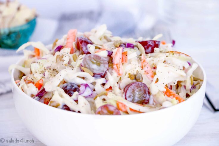 Healthy Creamy Coleslaw Recipe 12 - These fall salads will help you make the most of October’s fresh, seasonal produce while adding flavor, nutrition, and variety to your meals. Enjoy the richness of fall in every bite!