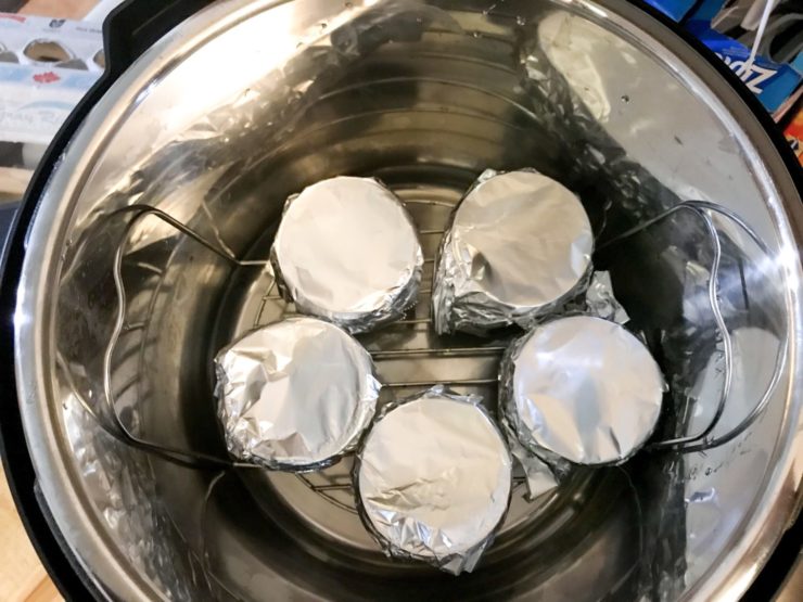 This Valentine's day treat your special Valentine to an easy to make Strawberry Cheesecake topped with fresh strawberries and made in the instant pot! I used a sugar substitute to make it sugar-free, but this pressure cooker cheesecake recipe works wonderfully with real sugar.