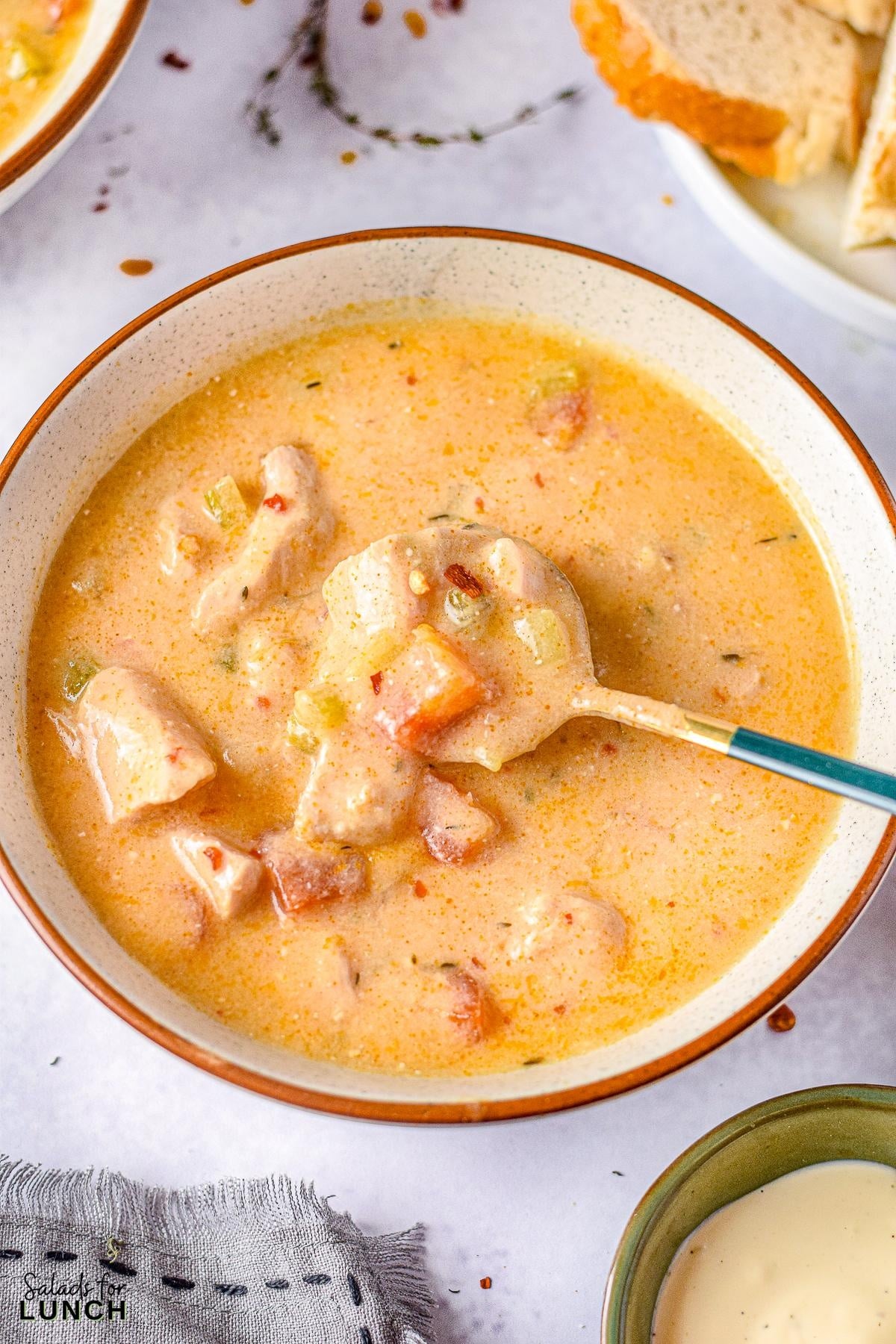 Instant Pot Buffalo Chicken Soup 16 - Get ready to warm up your taste buds with this Instant Pot Creamy Buffalo Chicken Soup recipe! Packed with tender chunks of chicken, a creamy base with a kick of hot buffalo sauce, and a medley of veggies, it's the perfect comfort food for any season. With just a few simple ingredients, your Instant Pot will do all the work, making this hearty soup a quick and delicious dinner idea.
