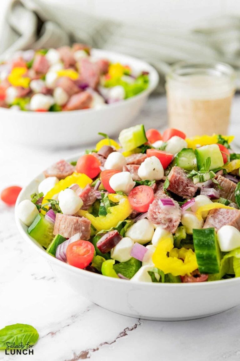 Best Chopped Italian Salad with Zesty Italian Dressing