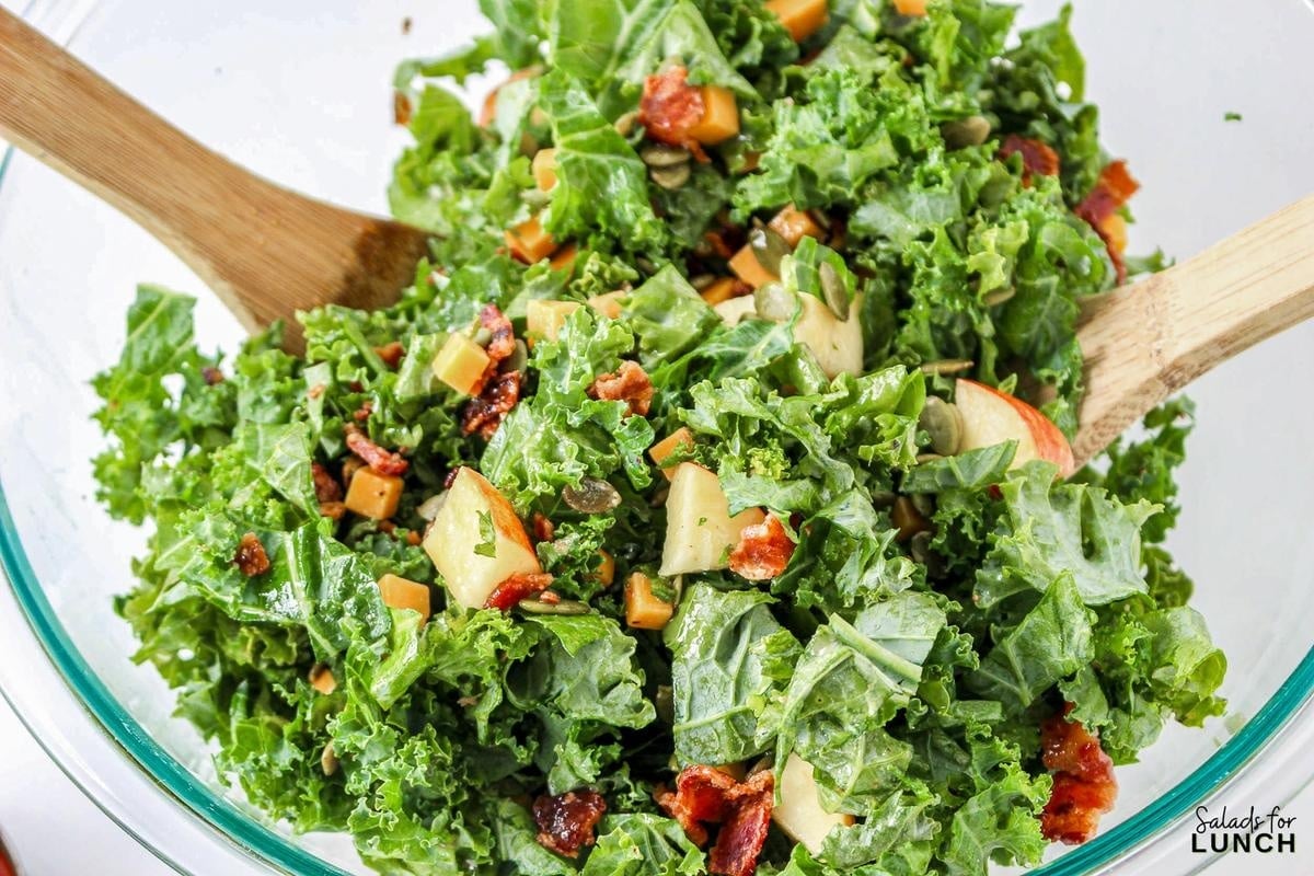 Kale and Apple Salad with Apple Cider Vinaigrette 11 - This quick and easy Kale and Apple Salad with Apple Cider Vinaigrette is not just a feast for the taste buds but also a celebration of wholesome goodness. Perfect for those busy days when you crave a healthy and satisfying meal without sacrificing on flavor.