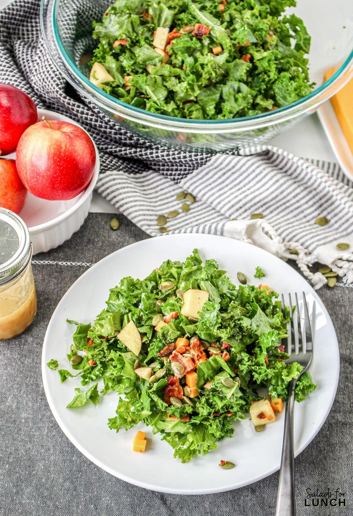 Kale and Apple Salad with Apple Cider Vinaigrette 13 - This quick and easy Kale and Apple Salad with Apple Cider Vinaigrette is not just a feast for the taste buds but also a celebration of wholesome goodness. Perfect for those busy days when you crave a healthy and satisfying meal without sacrificing on flavor.
