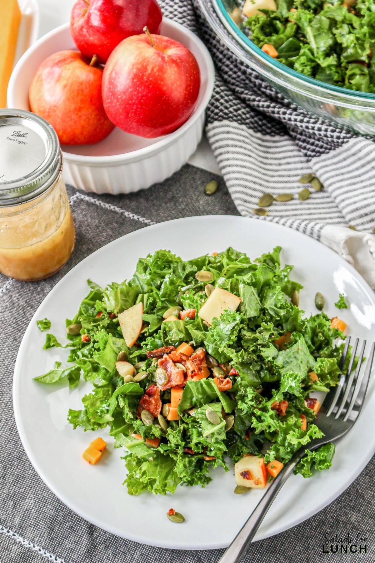 Kale and Apple Salad with Apple Cider Vinaigrette 18 - This quick and easy Kale and Apple Salad with Apple Cider Vinaigrette is not just a feast for the taste buds but also a celebration of wholesome goodness. Perfect for those busy days when you crave a healthy and satisfying meal without sacrificing on flavor.