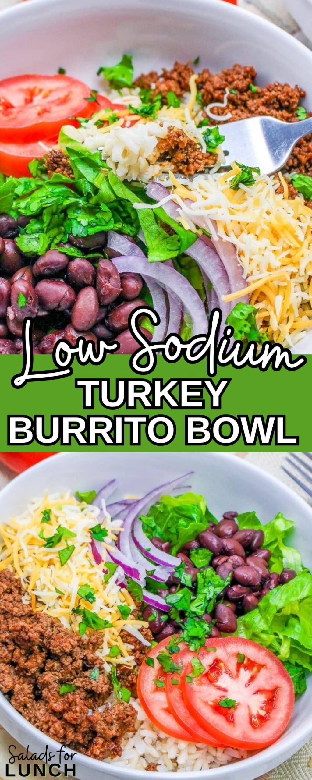 This Low Sodium Ground Turkey Burrito Bowl is a fiesta on your taste buds, with zesty turkey, colorful veggies, and a party of flavors in every bite. It's the ultimate healthy dance for your palate!