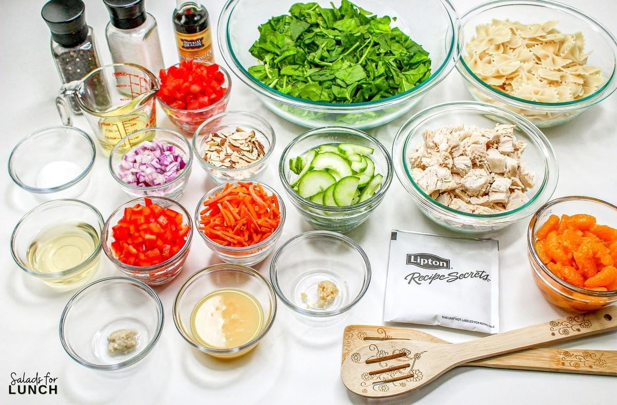 Mandarin Chicken Pasta Salad 1 1 - Need an easy-to-make nutritious meal? This Mandarin Chicken Pasta Salad is perfect – filled with asian flavors and protein-packed chicken to keep you full.