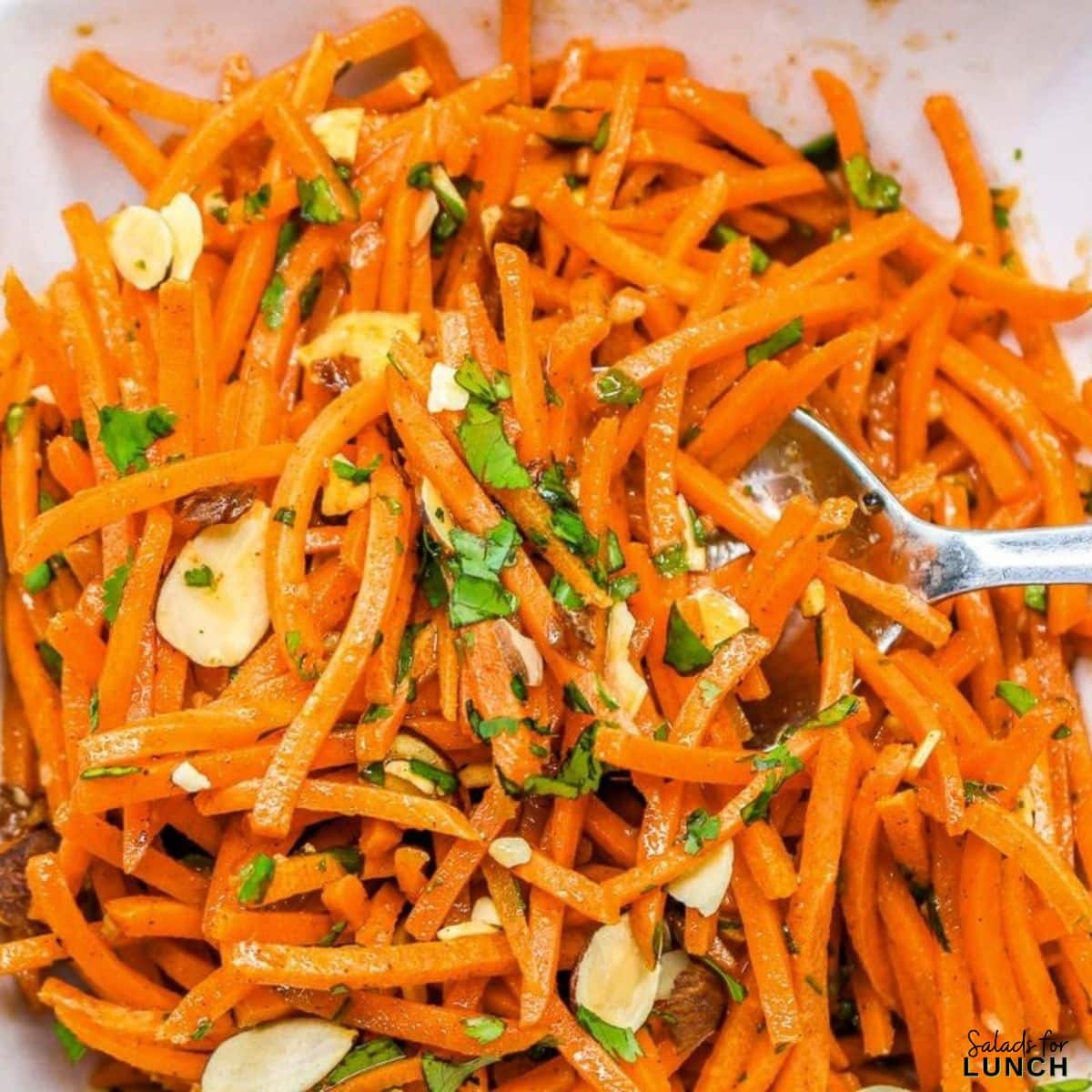 Moroccan Carrot Salad Recipe1 - We’ve rounded up 26 of the best spring salads to help you make the most of April’s freshest fruits and veggies. Whether you’re craving something light and refreshing or hearty and satisfying, there’s a salad here for every taste.