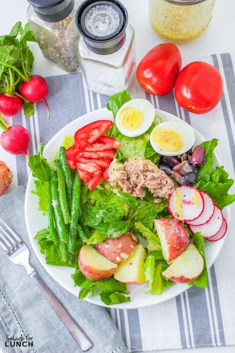 Classic French Tuna Nicoise Salad with Dijon Dressing