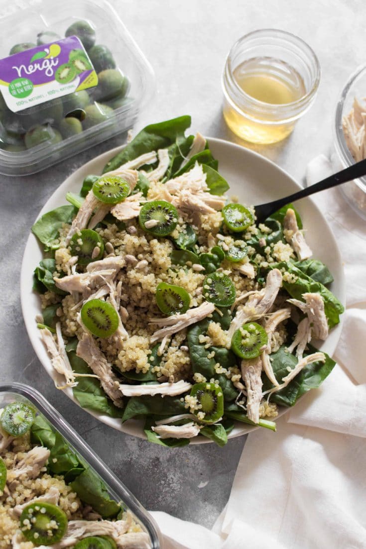 quinoa spinach nergi bowl 12 - Let’s go keen-wah crazy with this tasty round-up of easy quinoa salad recipes to take to your next potluck! These delicious quinoa salad recipes are gloriously gluten-free with lots of vegetarian options too.