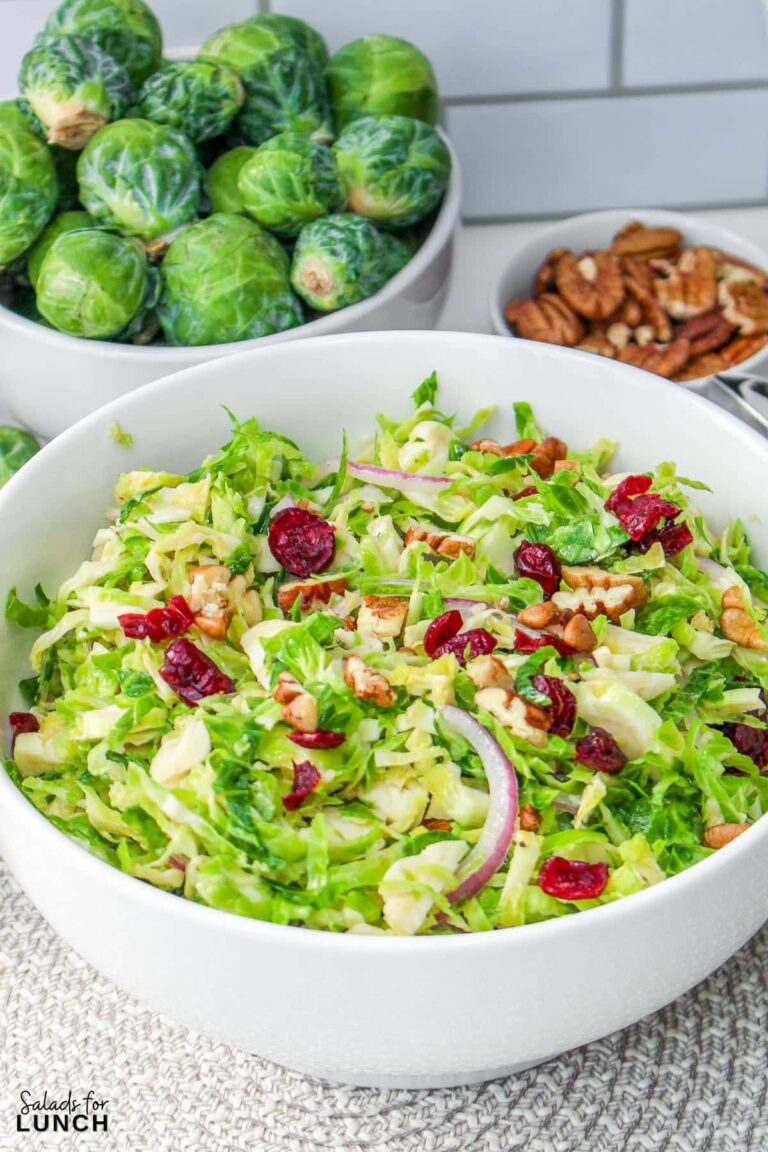Shredded Brussels Sprouts Salad
