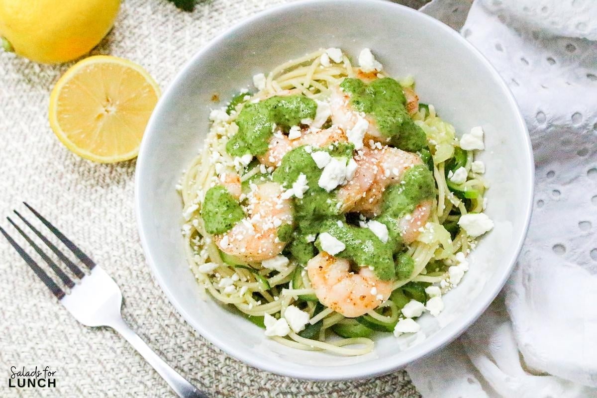 Shrimp Chimichurri Noodle Bowl Recipe 14 - Shrimp Chimichurri Noodle Bowls are both tasty and healthy and can be enjoyed for any occasion or meal. Enjoy the bright flavors and simple steps as you add a little fun to your daily dining!