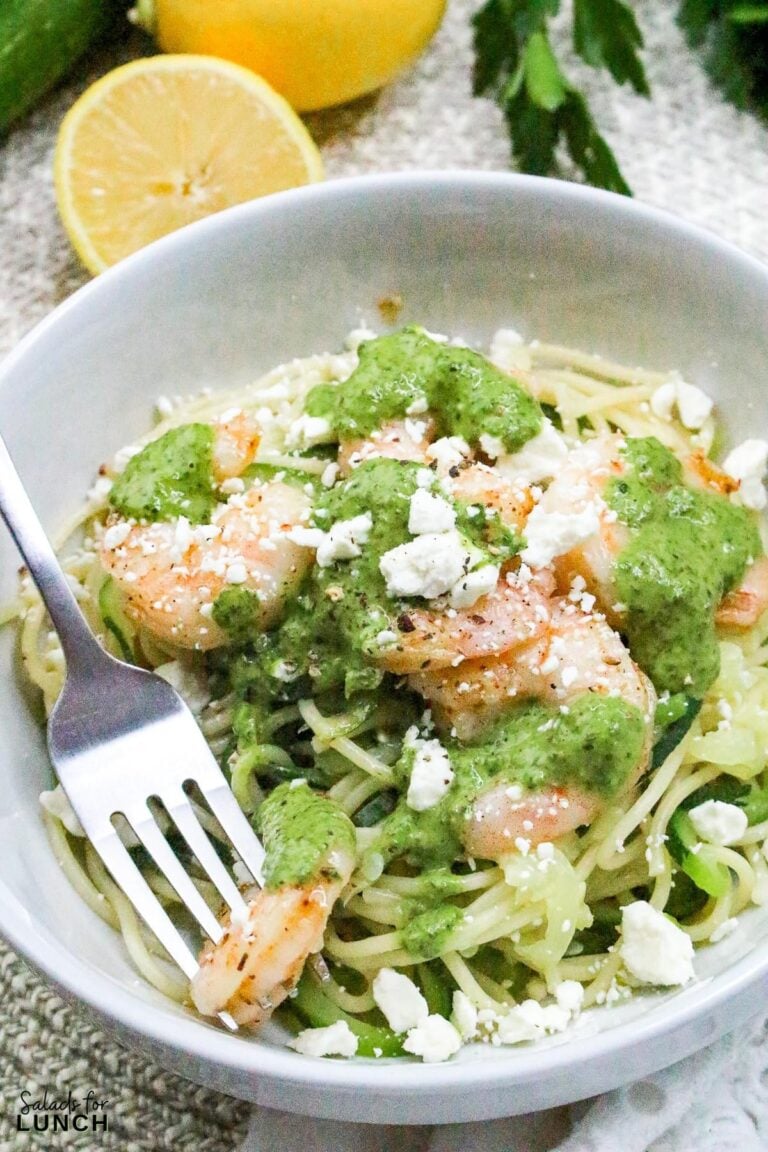 Shrimp Chimichurri Noodle Bowls