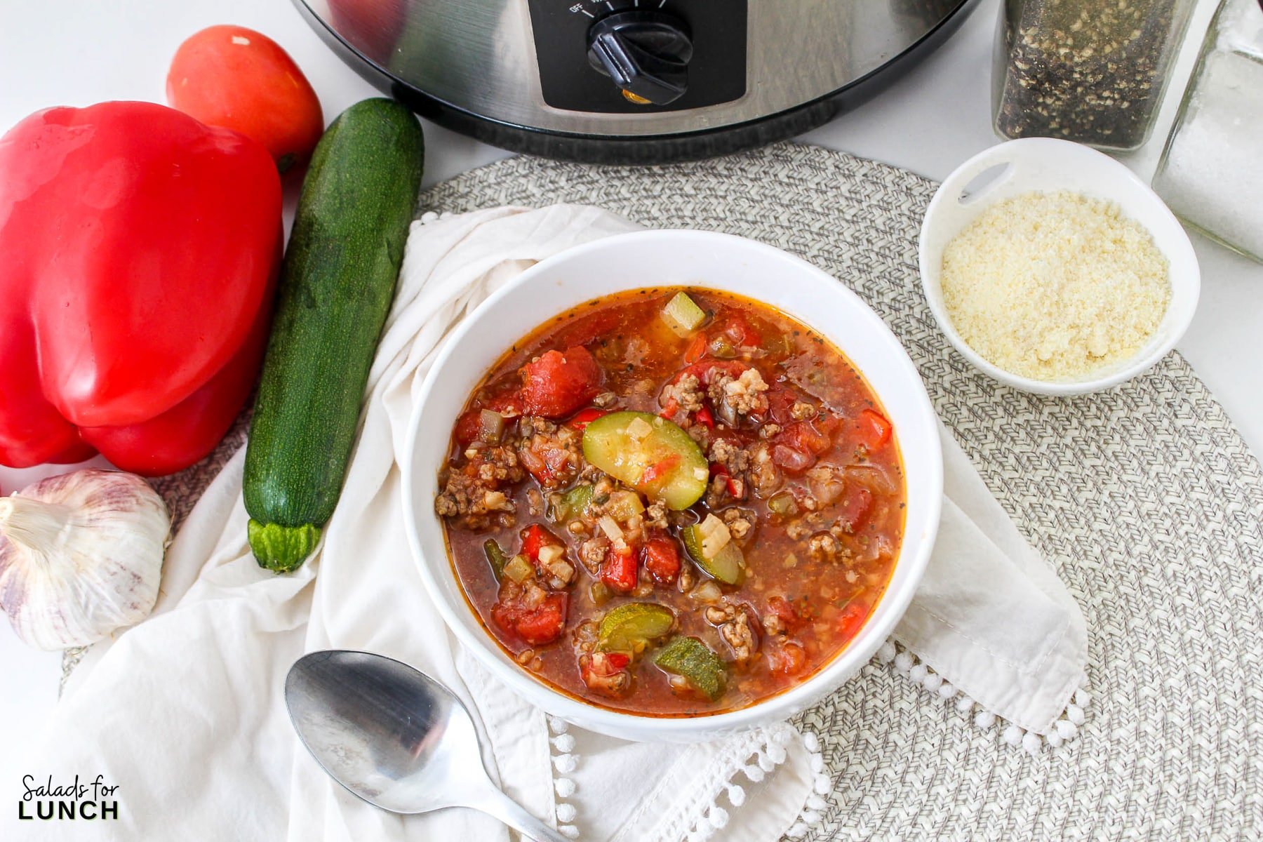 Slow Cooker Low Carb Zucchini Soup 15 -