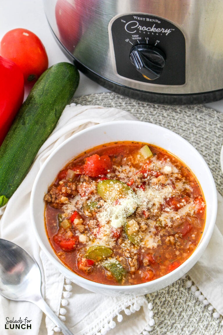 Slow Cooker, Low Carb, Zucchini Soup