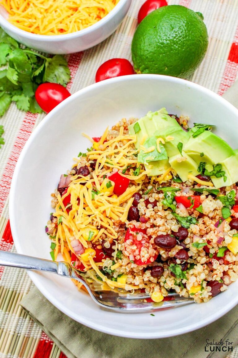 Healthy Vegetarian Southwestern Grain Bowl with Quinoa