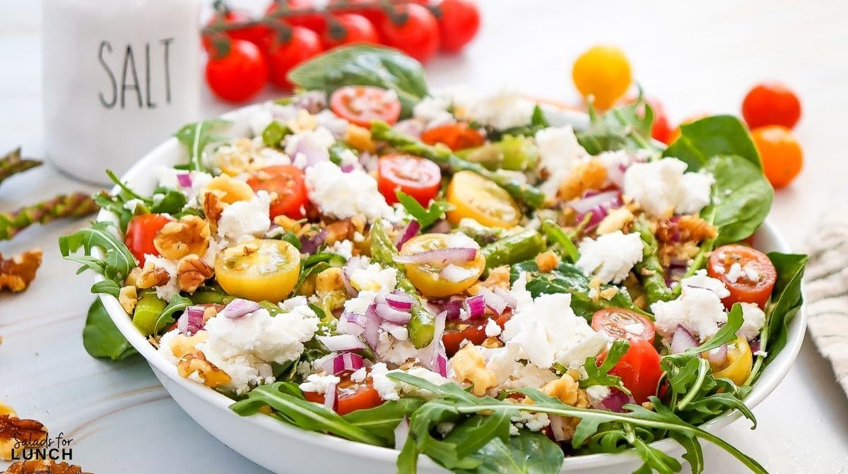 Spring Asparagus and Goat Cheese Salad Recipe 16 - Spring is here and the table is calling for a dish that brings a burst of color and taste to every gathering. This Spring Asparagus and Goat Cheese Salad is a bright and cheerful mix of tender, crisp asparagus, creamy goat cheese, and fresh salad greens paired with a tangy vinaigrette. It’s a dish that makes any meal feel extra special, whether you’re hosting an Easter dinner or a sunny lunch with friends.