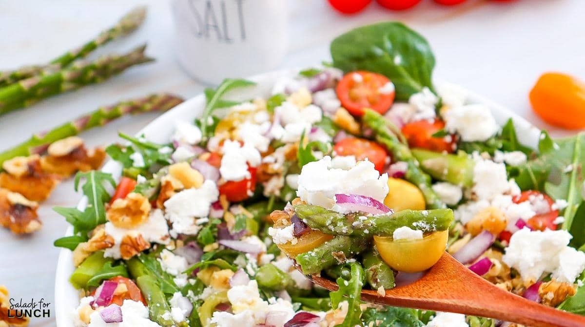 Spring Asparagus and Goat Cheese Salad Recipe 18 - Spring is here and the table is calling for a dish that brings a burst of color and taste to every gathering. This Spring Asparagus and Goat Cheese Salad is a bright and cheerful mix of tender, crisp asparagus, creamy goat cheese, and fresh salad greens paired with a tangy vinaigrette. It’s a dish that makes any meal feel extra special, whether you’re hosting an Easter dinner or a sunny lunch with friends.