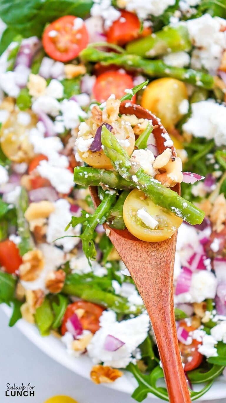 Spring Asparagus and Goat Cheese Salad