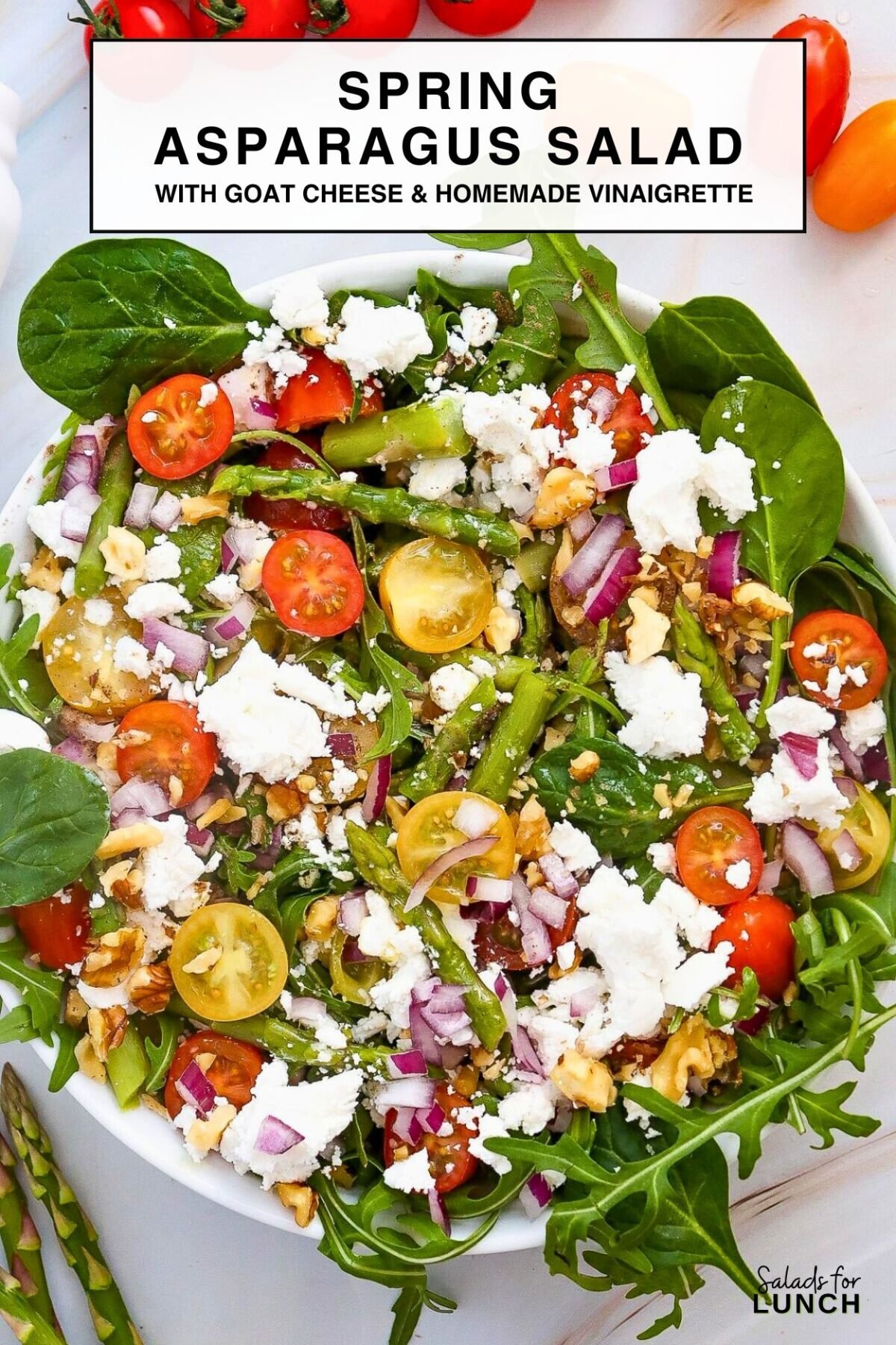 Spring Asparagus Salad with Goat Cheese Recipe 