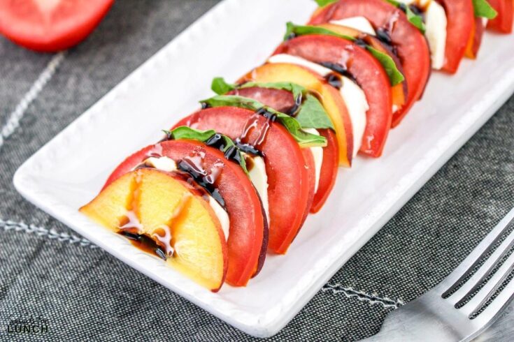 Summer Peach Caprese Salad 25 - As the height of summer unfolds, August brings an abundance of fresh, flavorful fruits and vegetables. This month is a perfect time to make summer salads to enjoy the delicious seasonal produce that August has to offer at their peak, and while they're packed with nutrients and bursting with flavor.