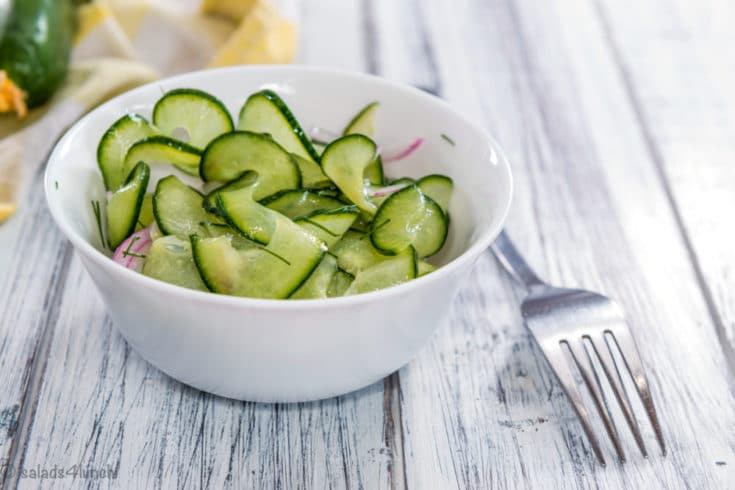 Summer Cucumber Salad 3 - These best salad recipes make eating colorful, fresh foods easy and delicious. I dug into my analytics and found that these are the top 10 salad recipes you've enjoyed over the past year. You have spoken, and the days of boring salad ideas are over!