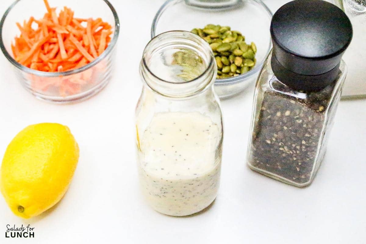 Sweet Kale Salad Poppy Seed Dressing Recipe 10 - There’s something about a creamy poppy seed dressing that just hits the spot. It’s tangy, sweet, creamy, and has those tiny little poppy seeds that somehow make it feel fancy—even though it takes about five minutes to make. If you've ever tried the creamy poppy seed dressing from Kraft, this homemade version gives you all that nostalgic flavor but with a fresh twist. And let’s be honest—it tastes way better than store-bought.