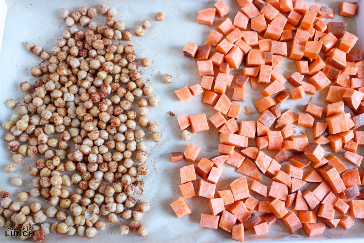 Sweet Potato and Chickpea Salad with Creamy Tahini Dressing Recipe 3 - If you're on the lookout for a lunch or dinner salad option that's not just tasty but also packs a healthy punch, then this Sweet Potato and Chickpea Salad with Creamy Tahini Dressing Recipe is for you!