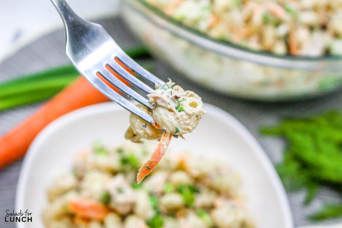 Tuna Pasta Salad 18 - Tuna pasta salad is a classic dish that's easy to make, delicious, and perfect for meal prep. Made with pasta, canned tuna, and your favorite vegetables, it's a healthy and satisfying option for lunch or dinner.